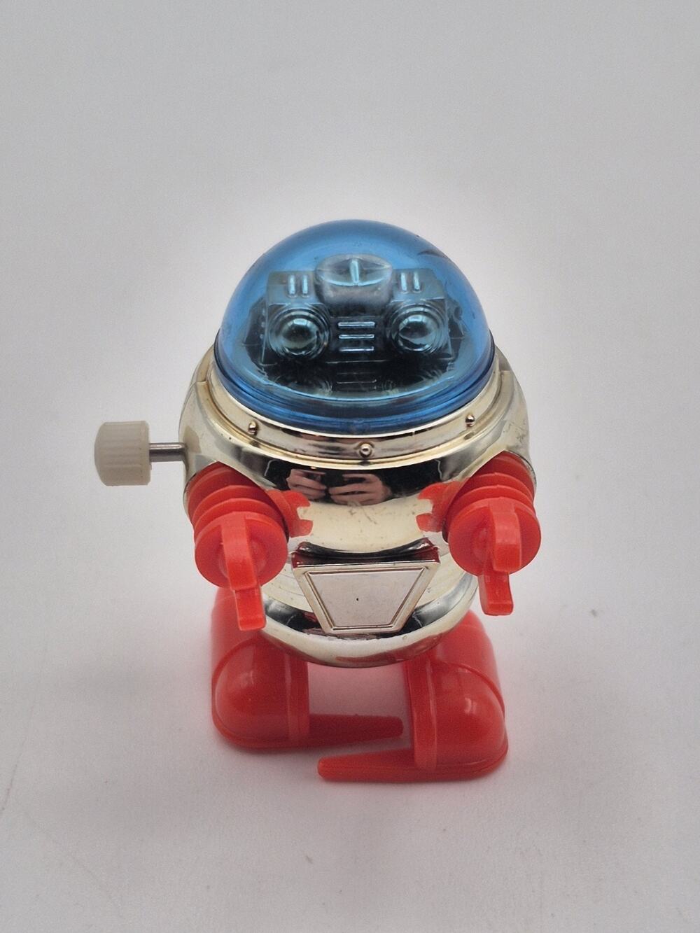 Vintage Lost in Space Rascal Windup Walking Robot Blue Dome Tomy 1978 Tested